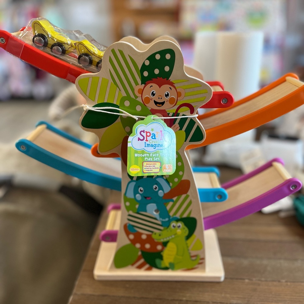 Spark Create Imagine Trees, Cars, and Tracks Race Set, Toddler Toy